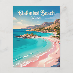 Carte Postale Plage d'Elafonissi Grèce