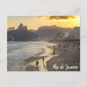 Carte Postale Plage d'Ipanema, Rio de Janeiro, Brésil
