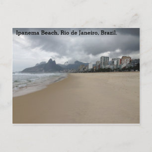Carte Postale Plage d'Ipanema, Rio de Janeiro, Brésil.