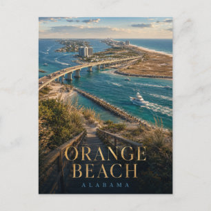 Carte Postale Plage d'Orange Alabama Perdido Pass REALMS