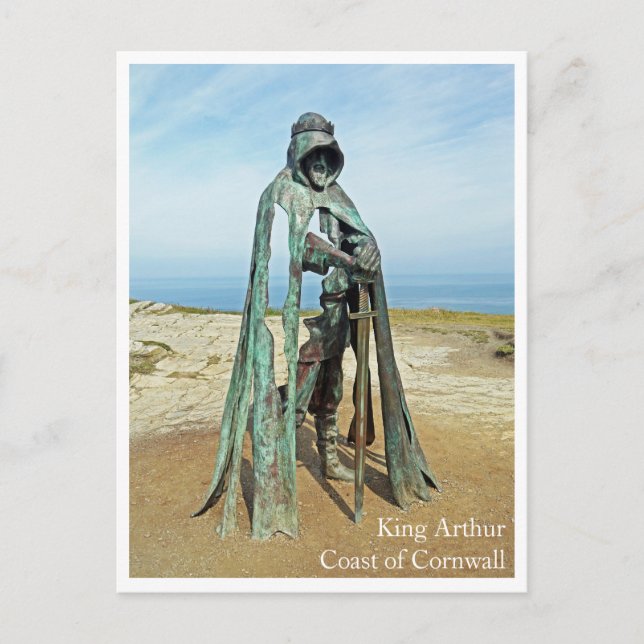 Carte postale - Plage du roi Arthur Royaume-Uni Co (Devant)
