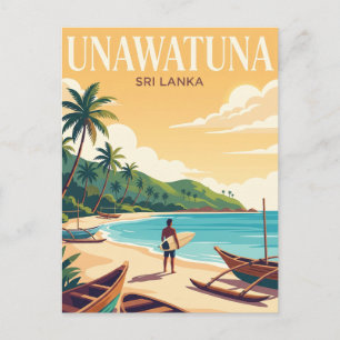 Carte Postale Plage d'Unawatuna Sri Lanka