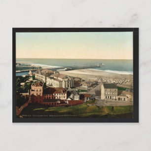 Carte Postale Plage et casino, Boulogne, France vintage Photoch