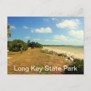 Carte Postale Plage et jardins, Long Key State Park, Floride