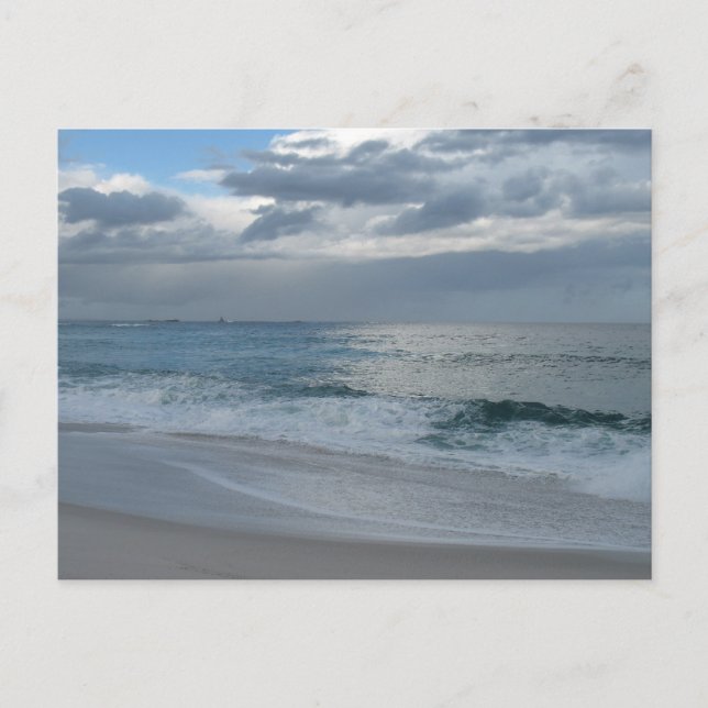 Carte postale Plage et vagues (Devant)