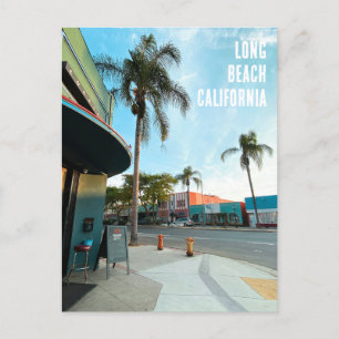 Carte Postale Plage Long Style Retro Californie