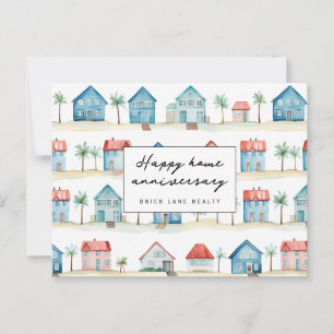 Carte Postale Plage Maison Joyeux Anniversaire Maison de Rêve Im