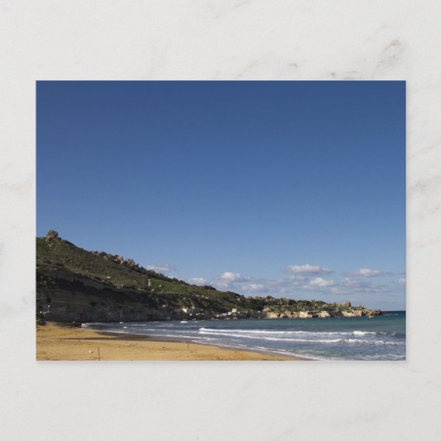 Carte Postale Plage maltaise (Devant)