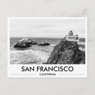 Carte Postale Plage océanique de San Francisco - Ligne côtière -