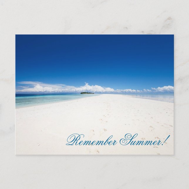 Carte Postale Plage océanique parfaite (Devant)