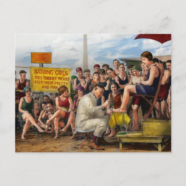 Carte Postale Plage - Orteils Soignés 1922 (Devant)