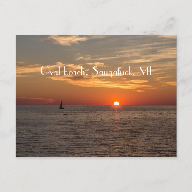 Carte Postale Plage ovale (Devant)