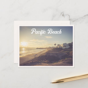 Carte Postale Plage Pacifique Rue Law San Diego Nord PB Photo
