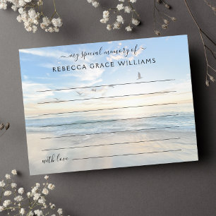 Carte Postale Plage Partager Une Mémoire Photo Funérailles