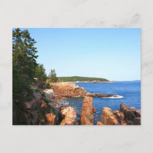 Carte Postale Plage rocheuse d'Acadia près de Thunder Hole