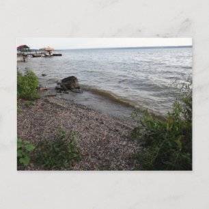Carte Postale Plage rocheuse du lac Cayuga
