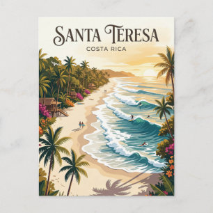 Carte Postale Plage Santa Teresa Costa Rica
