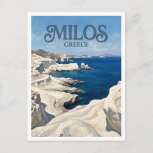 Carte Postale Plage Sarakiniko Milos Grèce