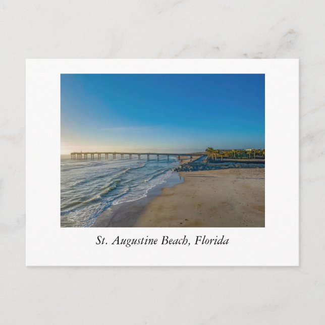 Carte Postale Plage St Augustine (Devant)