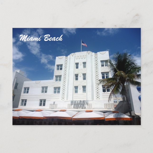 Carte Postale plage sud miami (Devant)