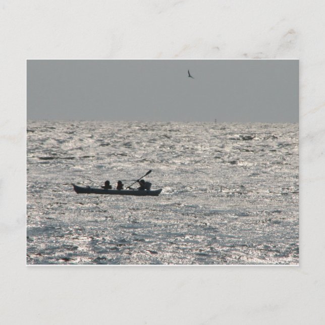 Carte Postale Plage Sunset (Devant)