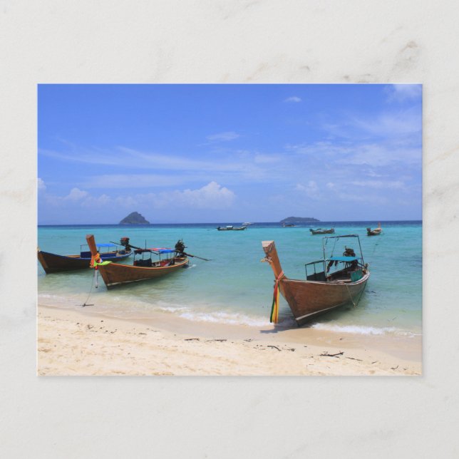 Carte Postale Plage tropicale (Devant)