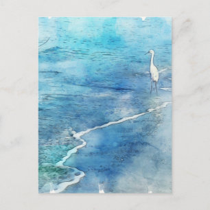 Carte Postale Plage tropicale à Turquoise Aqua Turquoise Blue