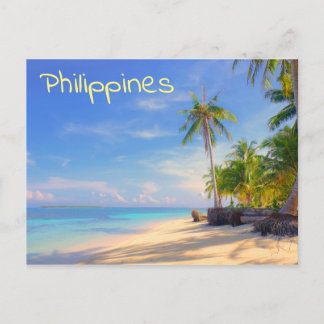 Carte Postale Plage tropicale Philippines Island Palm Paradise