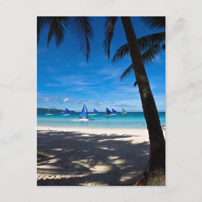 Carte Postale Plages tropicales | White Beach Boracay Philippine (Devant)