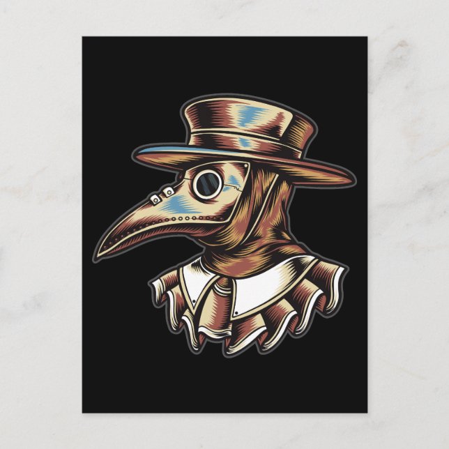 Carte Postale Plague Doctor Illustration Art (Devant)