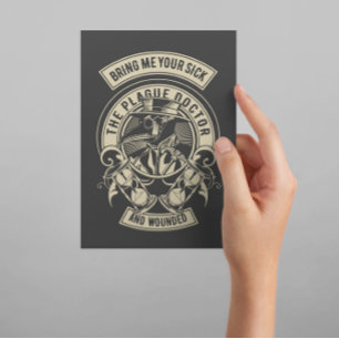 Carte Postale Plague Doctor Vintage
