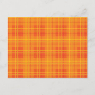 Carte Postale Plaid à automne orange