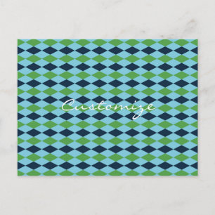 Carte Postale Plaid diamant Rockabily Thunder_Cove