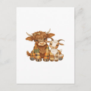 Carte Postale Plaid & Precious Pals