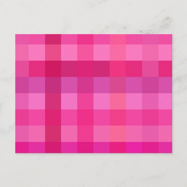 Carte Postale Plaid rose et lavande (Devant)