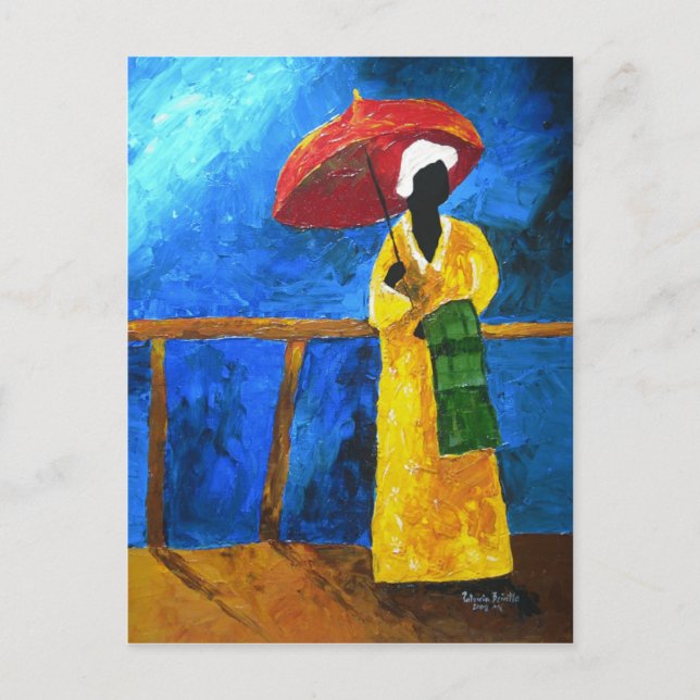 Carte Postale Plaid vert sur la grande marche 2008 (Devant)