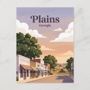 Carte Postale Plains, Géorgie