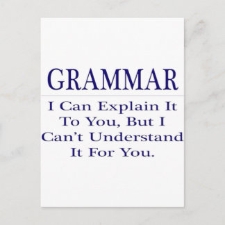 Carte Postale Plaisanterie de l'enseignant anglais .. Expliquer 