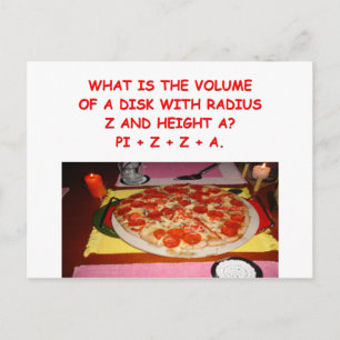 Carte Postale plaisanterie mathématique