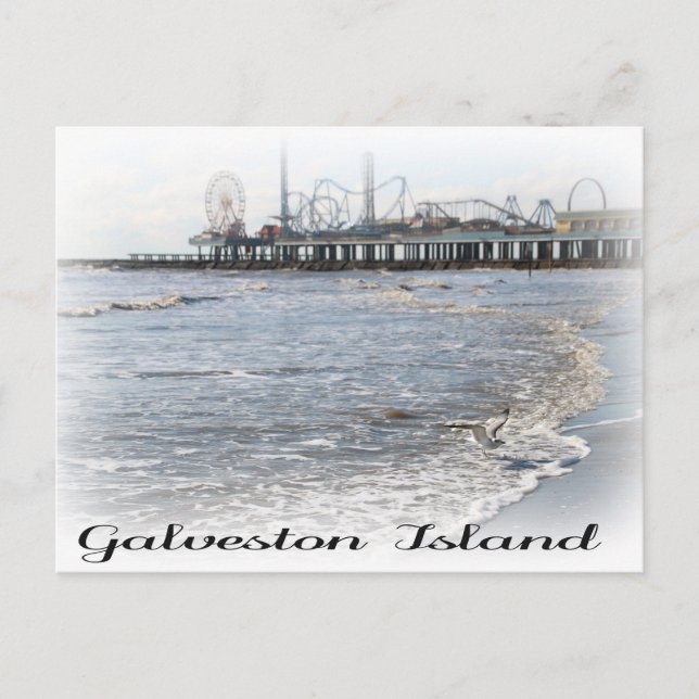 Carte postale Plaisir Quai de Galveston Island (Devant)