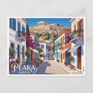 Carte Postale Plaka Athènes Grèce