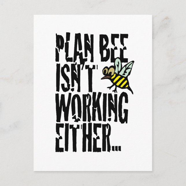 Carte Postale Plan Bee ne fonctionne pas non plus (Devant)
