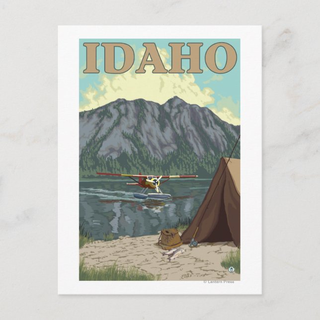 Carte Postale Plan Bush et pêche - Idaho (Devant)