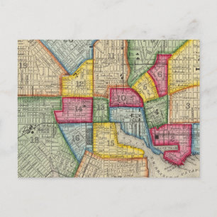 Carte Postale Plan De Baltimore