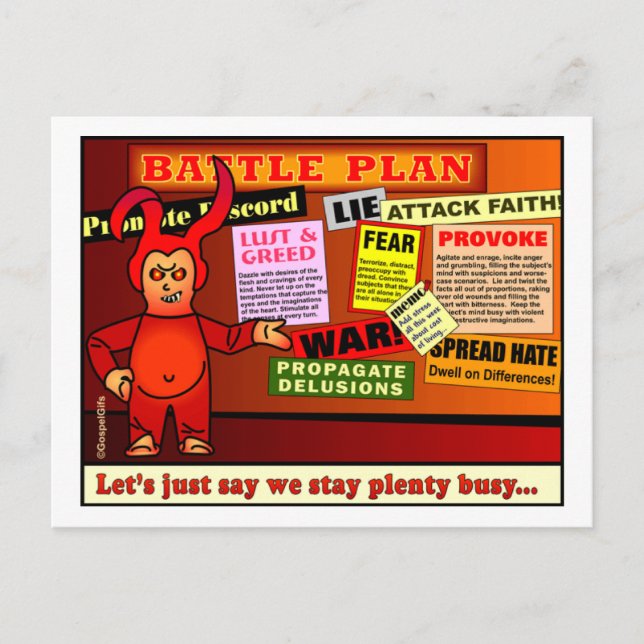 Carte Postale Plan de bataille Christian Don (Devant)