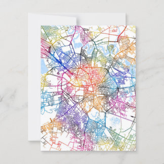 Carte Postale Plan de la ville de Bucarest Roumanie