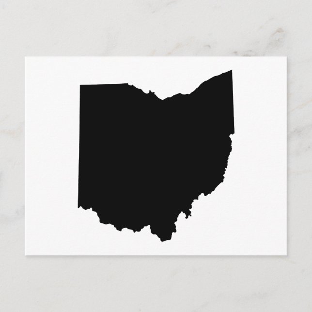 Carte Postale Plan de l'État de l'Ohio (Devant)