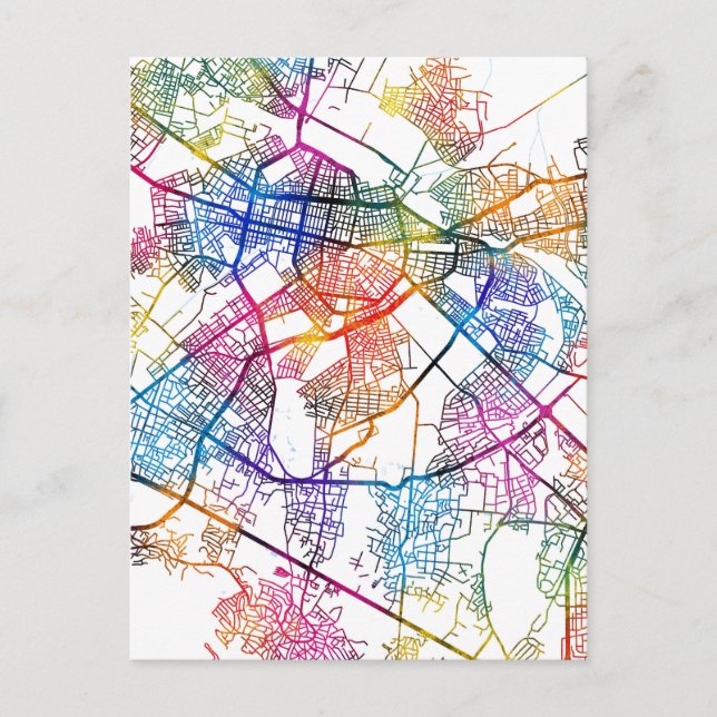 Carte Postale Plan de ville de Sofia Bulgarie (Devant)