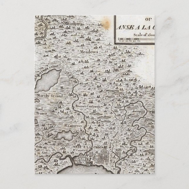 Carte Postale Plan du Fort du New Madrid (Devant)