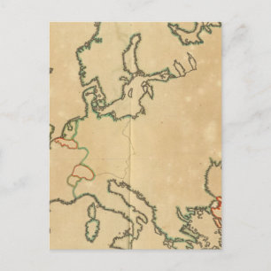 Carte Postale Plan Europe